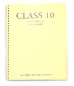 Cleanroom notebook